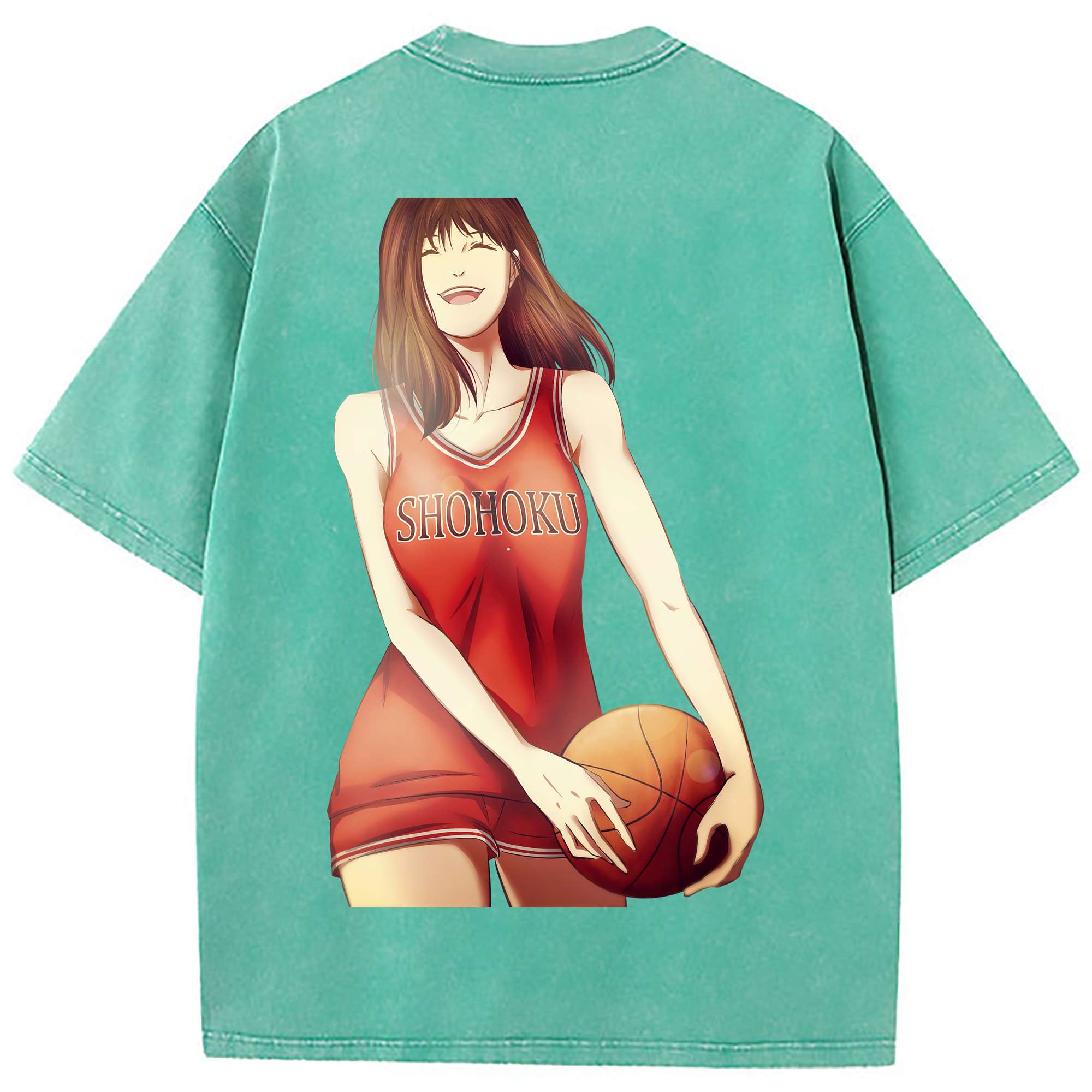 （画像用） SLAM DUNK／スラムダンク 綿100% ヴィンテージ風 半袖Tシャツ（背面プリント）